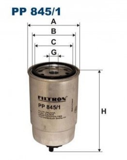 Фiльтр паливний FILTRON PP8451