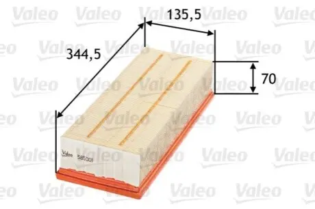 Повітряний фільтр Valeo 585001