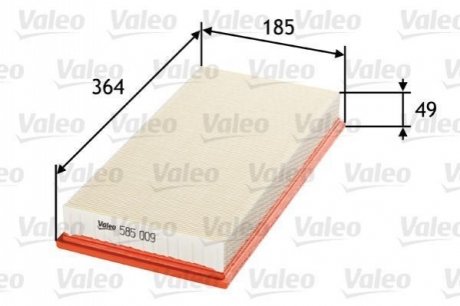 Воздушный фильтр Valeo 585009