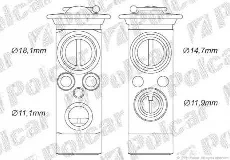 Стопорный клапан Polcar 5025KZ-1
