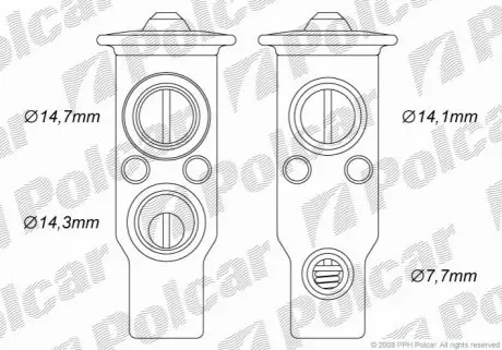 Стопорный клапан Polcar 8114KZ-1