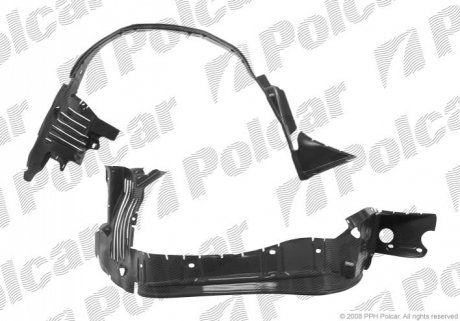 Подкрылок правый Polcar 5015FP-1 (фото 1)