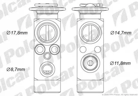 Стопорный клапан Polcar 2015KZ-1