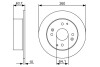 Диск гальмівний (задній) Honda Accord VI 98-02 (260x10) BOSCH 0986479504 (фото 1)