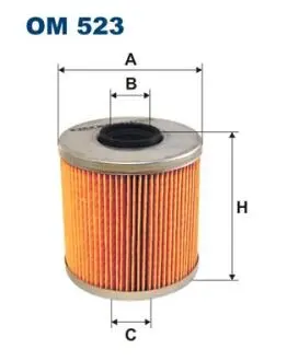 Масляний фiльтр FILTRON OM523