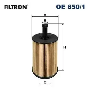 Фiльтр масляний FILTRON OE6501