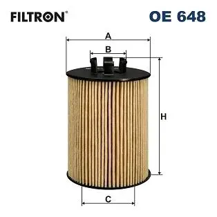 Фiльтр масляний FILTRON OE648