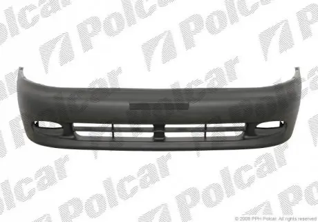 Бампер передній чорний Daewoo Lanos 98- Polcar 291207-1