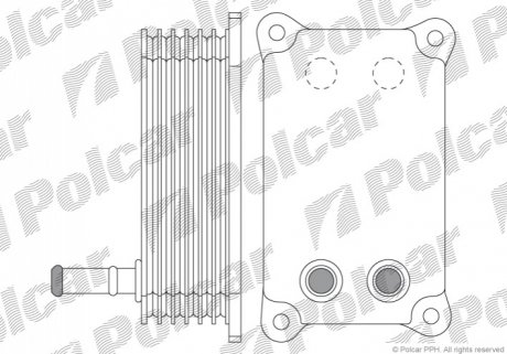 Радіатор масла Ford 2.0D/2.2D 08.00-02.16 Polcar 3218L8-1 (фото 1)