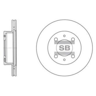 Диск гальмівний Hi-Q (SANGSIN) SD1010