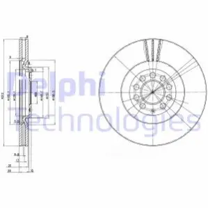 Тормозной диск Delphi BG3528