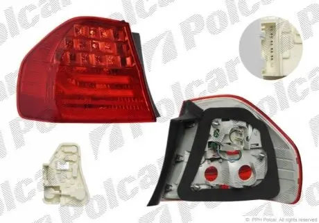 Ліхтар задній Polcar 204287-U