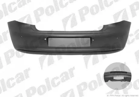 Бампер задній Polcar 953396-1
