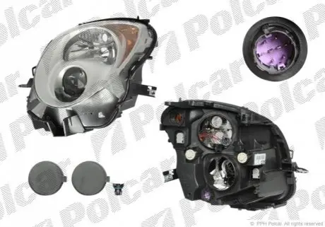 Фото фара основна Polcar 142510-V Фара основна Polcar 142510-V