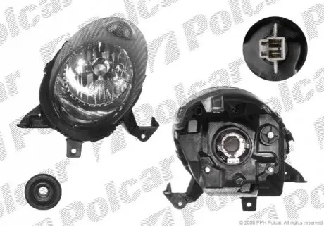 Фото фара основна Polcar 2707102E Фара основна Polcar 2707102E