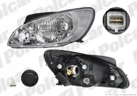 Фото фара основна Polcar 4044091E Фара основна Polcar 4044091E