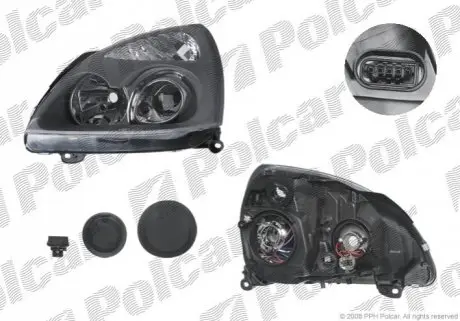 Фара основная Polcar 6016105E