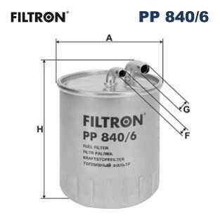 Фiльтр паливний FILTRON PP8406