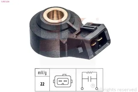 Датчик детонації Infiniti QX56/QX60 3.5 13-/Nissan Juke 1.6 10-/Qashqai 1.6/2.0 10-/X-Trail 1.6/2.0 13-/Renault Megane IV 1.6/1.8 15- EPS 1957234