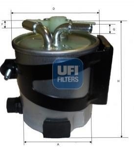 Фильтр топливный UFI 5543000