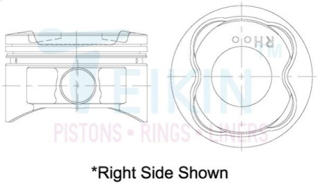 Поршні +1.00 mm (к-кт на мотор) 2UZ-FE до 2005р Toyota Land Cruiser, Tundra, Sequoia, Lexus LX470 TEIKIN 46337100