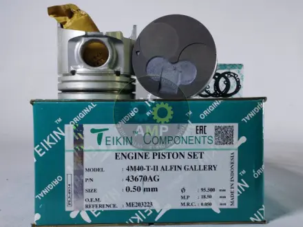Фото поршні ремонт (+0.50 мм) (к-кт на мотор) Mitsubishi 4M40-T-II Alfin Gallery TEIKIN 43670AG050 Поршні ремонт (+0.50 мм) (к-кт на мотор) Mitsubishi 4M40-T-II Alfin Gallery TEIKIN 43670AG050