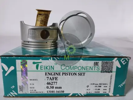 Фото поршні + 0.50 mm (к-кт на мотор) 7A-FE Toyota Carina E, Celica, Corolla TEIKIN 46277050 Поршні + 0.50 mm (к-кт на мотор) 7A-FE Toyota Carina E, Celica, Corolla TEIKIN 46277050