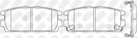 Фото колодки задние GM Captiva, Antara, Suzuki XL-7 USA, Hyundai Terracan NiBK PN0098 Колодки задние GM Captiva, Antara, Suzuki XL-7 USA, Hyundai Terracan NiBK PN0098