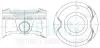 Поршні + 0.50 mm (к-кт на мотор) Nissan QR25DE X-Trail, Rogue, Teana TEIKIN 44349050 (фото 1)