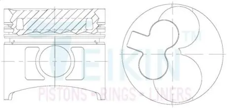 Фото поршні стандарт (STD) (к-кт на мотор) NISSAN TD27-T Alfin Gallery TEIKIN 44621AGSTD Поршні стандарт (STD) (к-кт на мотор) NISSAN TD27-T Alfin Gallery TEIKIN 44621AGSTD