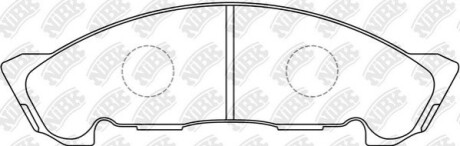 Колодки тормозные передние Nissan Atlas, Mazda Titan, Isuzu NKR NiBK PN4384