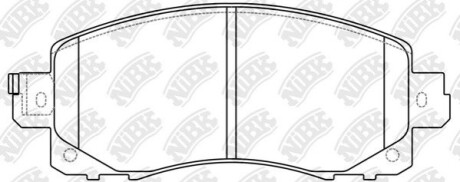 Колодки гальмівні передні Subaru Impreza, Forester, XV 2017-- NiBK PN7805
