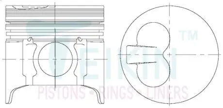 Фото поршні стандарт (STD) (к-кт на мотор) Mazda (RF) Alfin Gallery TEIKIN 42610AGSTD Поршні стандарт (STD) (к-кт на мотор) Mazda (RF) Alfin Gallery TEIKIN 42610AGSTD