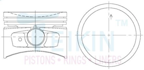 Поршни стандарт (STD) (к-кт на мотор) Nissan CG13DE Micra K11 TEIKIN 44326STD