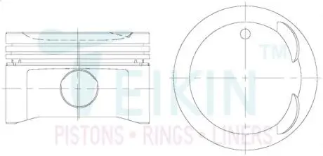 Поршні стандарт (STD) (к-кт на мотор) Toyota, Daihatsu K3-VE TEIKIN 46361STD