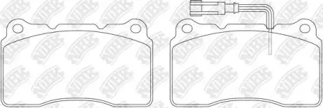 Колодки передні з датчиком Ford Mustang, Alfa, PSA, Volvo NiBK PN0150W (фото 1)