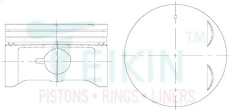 Поршні двигуна + 0,50 mm (к-кт на мотор) J20B Suzuki SX-4 TEIKIN 45152050