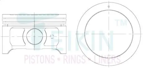 Фото поршні стандарт (к-кт на мотор) Hyundai Coupe, Tucson 2.7 TEIKIN 51124STD Поршні стандарт (к-кт на мотор) Hyundai Coupe, Tucson 2.7 TEIKIN 51124STD