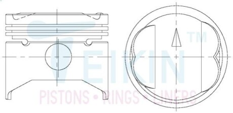 Поршні ремонт (+0.50 мм) (к-кт на мотор) Mitsubishi 4G11 TEIKIN 43616050