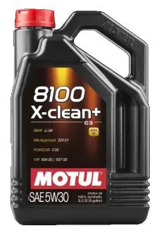 Олива моторна 5W-30 5L 8100 X-clean+ LL-04/VW 504 00/507 00/MB 229.51/Porsche C30 =854751 MOTUL 106377