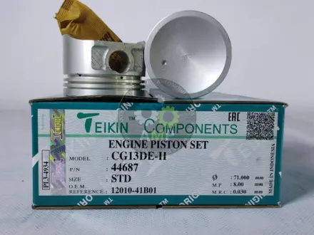Поршні стандарт (STD) (к-кт на мотор) Nissan CG13DE-II TEIKIN 44687STD