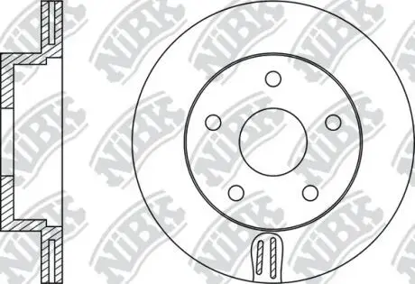Диск тормозной передний 242мм Subaru Impreza, Legasy NiBK RN1276