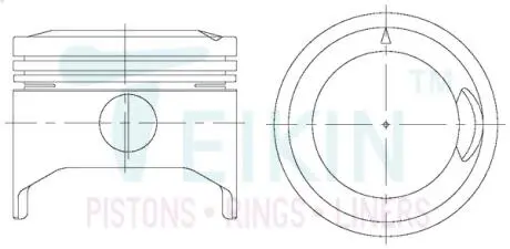 Фото поршні стандарт (STD) (к-кт на мотор) Mitsubishi 2G23 TEIKIN 43176STD Поршні стандарт (STD) (к-кт на мотор) Mitsubishi 2G23 TEIKIN 43176STD