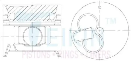 Фото поршні стандарт (STD) (к-кт на мотор) Toyota 3C Alfin TEIKIN 46629ASTD Поршні стандарт (STD) (к-кт на мотор) Toyota 3C Alfin TEIKIN 46629ASTD