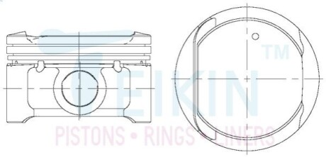 Поршни стандарт (STD) (к-кт на мотор) Nissan HR16DE TEIKIN 44345STD