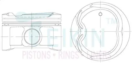 Фото поршні стандарт (STD) (к-кт на мотор) Toyota 1TR-FE TEIKIN 46366STD Поршні стандарт (STD) (к-кт на мотор) Toyota 1TR-FE TEIKIN 46366STD