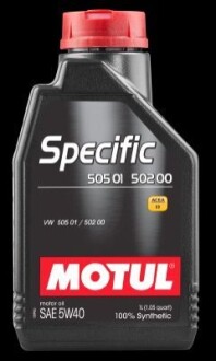 Олива моторна 5W-40 1L SPECIFIC VW 505.01, VW502.00, FORD WSS-M2C917-A MOTUL 101573