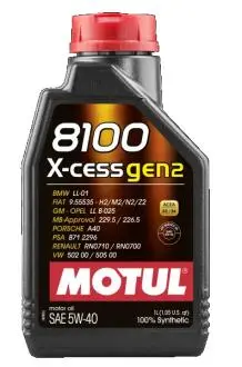8100 X-CESS GEN2 SAE 5W40 (1Л) 368201/ MOTUL 109774