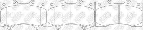 Колодки передние Infiniti QX56, Nissan Patrol Y62 NiBK PN0555