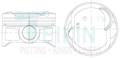 Фото поршні ремонт (+0.50 мм) (к-кт на мотор) Honda L13A TEIKIN 38657050 Поршні ремонт (+0.50 мм) (к-кт на мотор) Honda L13A TEIKIN 38657050
